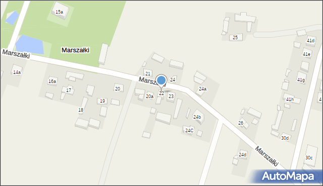Marszałki, Marszałki, 22, mapa Marszałki