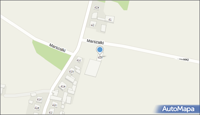 Marszałki, Marszałki, 42b, mapa Marszałki