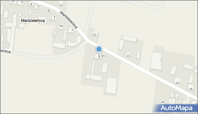Marszewnica, Marszewnica, 3, mapa Marszewnica