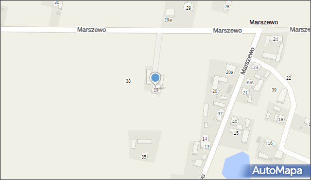 Marszewo, Marszewo, 19, mapa Marszewo