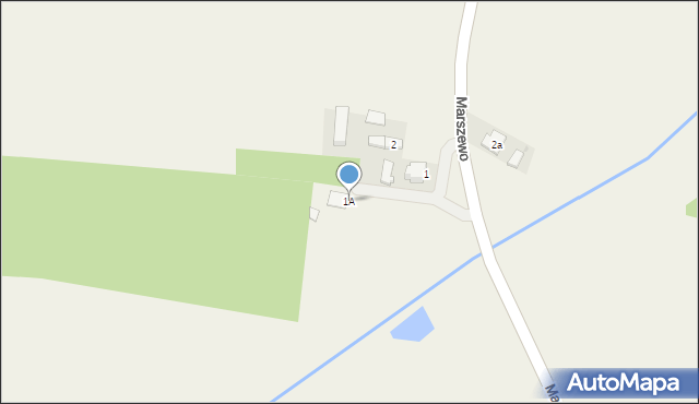 Marszewo, Marszewo, 1A, mapa Marszewo