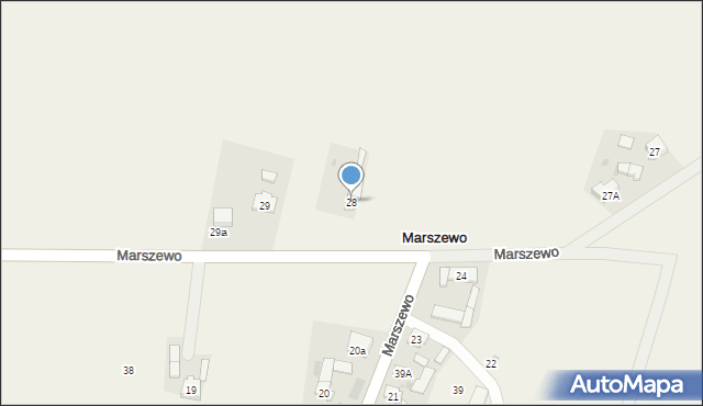 Marszewo, Marszewo, 28, mapa Marszewo