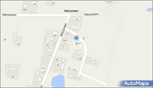 Marszewo, Marszewo, 39, mapa Marszewo
