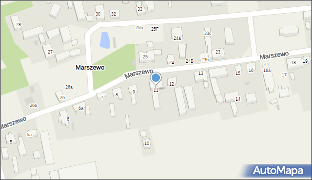 Marszewo, Marszewo, 11, mapa Marszewo