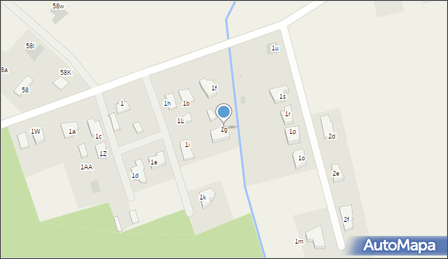 Marszewo, Marszewo, 1g, mapa Marszewo