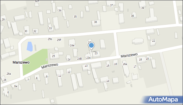 Marszewo, Marszewo, 23a, mapa Marszewo