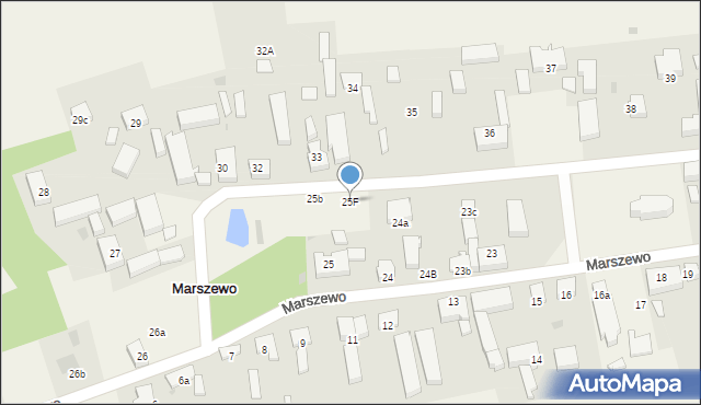 Marszewo, Marszewo, 25F, mapa Marszewo