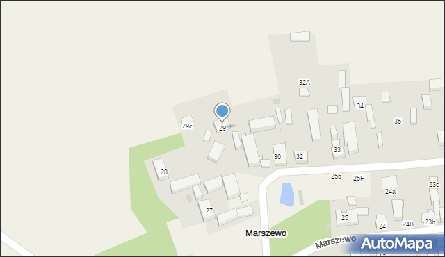 Marszewo, Marszewo, 29, mapa Marszewo