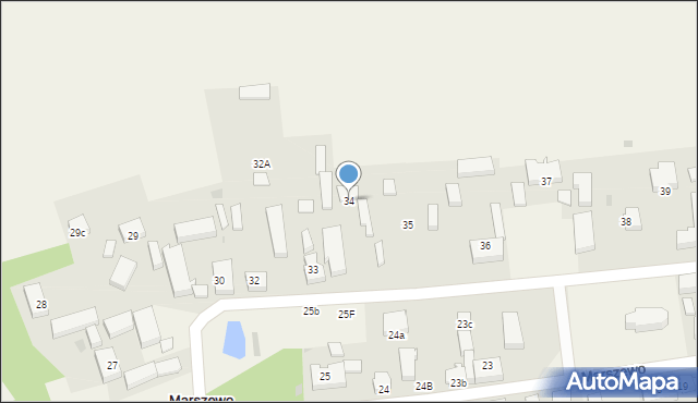 Marszewo, Marszewo, 34, mapa Marszewo