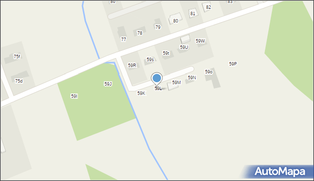 Marszewo, Marszewo, 59la, mapa Marszewo