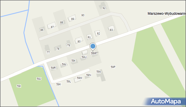 Marszewo, Marszewo, 59W, mapa Marszewo