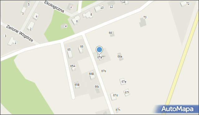 Marszewo, Marszewo, 67a, mapa Marszewo