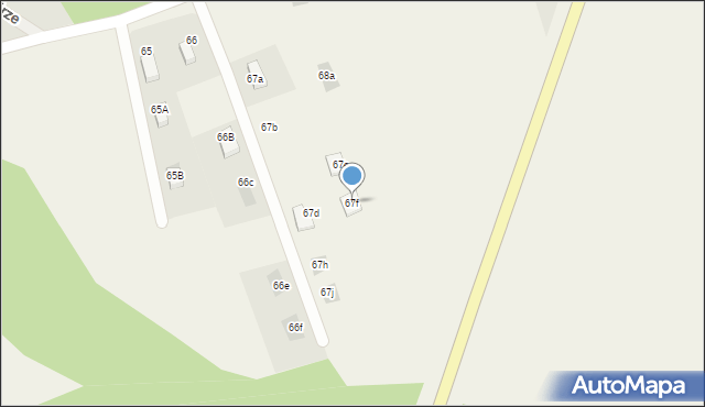 Marszewo, Marszewo, 67f, mapa Marszewo