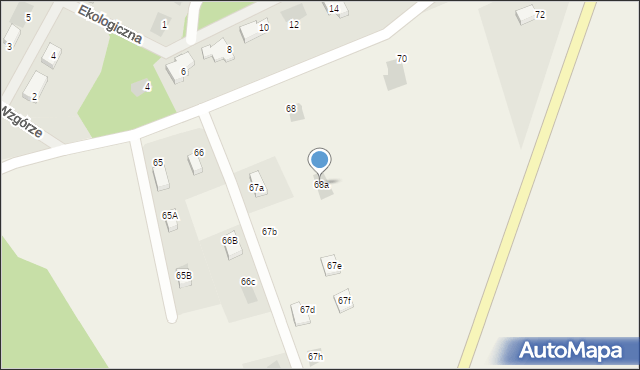 Marszewo, Marszewo, 68a, mapa Marszewo