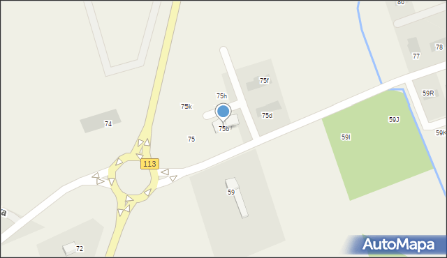Marszewo, Marszewo, 75b, mapa Marszewo