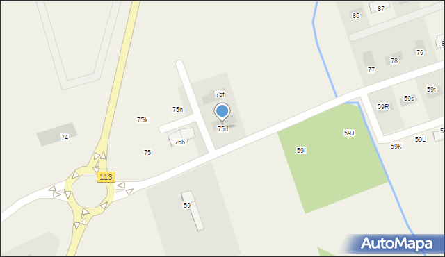 Marszewo, Marszewo, 75d, mapa Marszewo