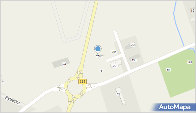 Marszewo, Marszewo, 75k, mapa Marszewo