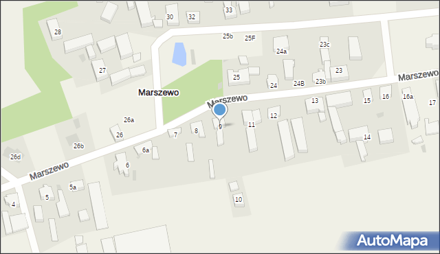 Marszewo, Marszewo, 9, mapa Marszewo