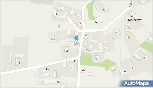 Marszewo, Marszewo, 29, mapa Marszewo
