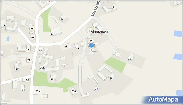 Marszewo, Marszewo, 37, mapa Marszewo