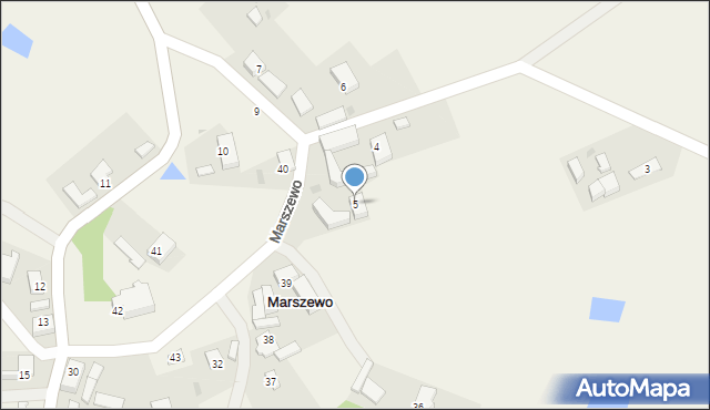 Marszewo, Marszewo, 5, mapa Marszewo