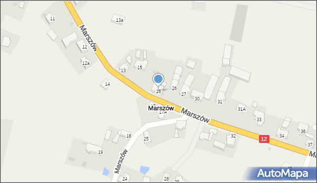 Marszów, Marszów, 16, mapa Marszów