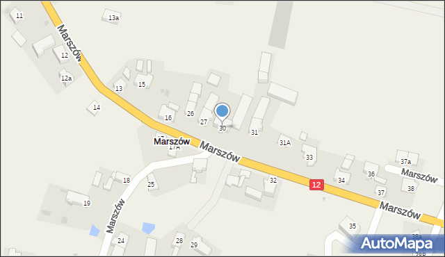Marszów, Marszów, 30, mapa Marszów
