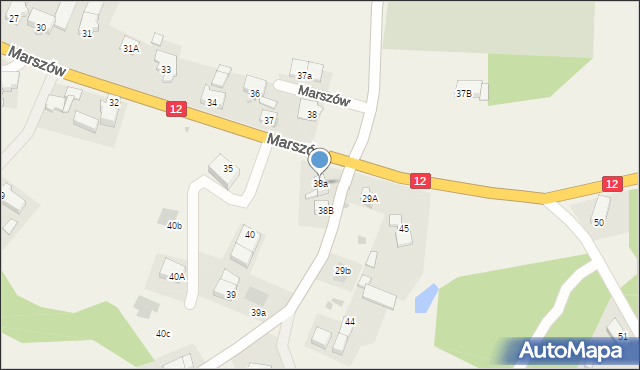 Marszów, Marszów, 38a, mapa Marszów