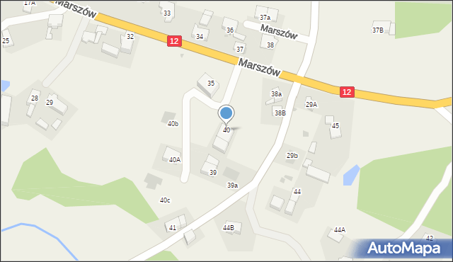 Marszów, Marszów, 40, mapa Marszów