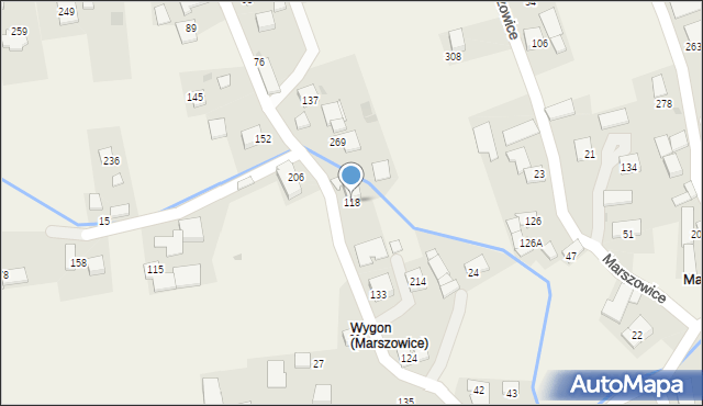 Marszowice, Marszowice, 118, mapa Marszowice