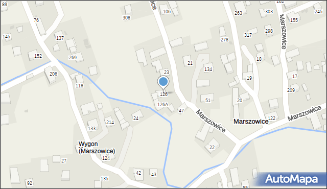Marszowice, Marszowice, 126, mapa Marszowice