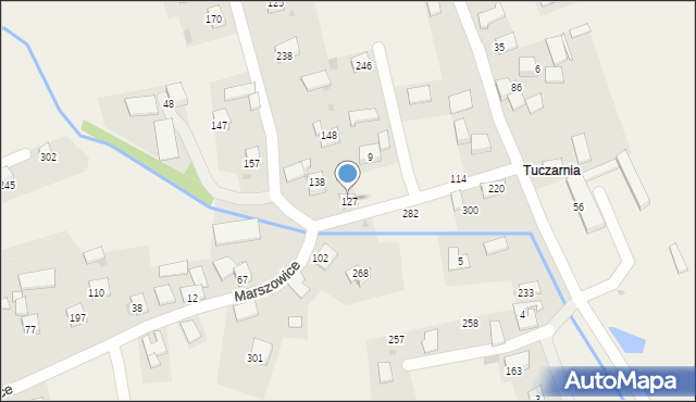 Marszowice, Marszowice, 127, mapa Marszowice