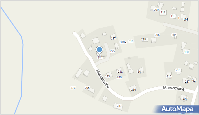 Marszowice, Marszowice, 144, mapa Marszowice