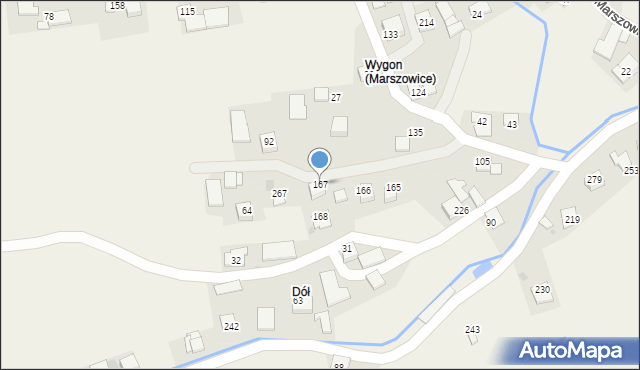 Marszowice, Marszowice, 167, mapa Marszowice