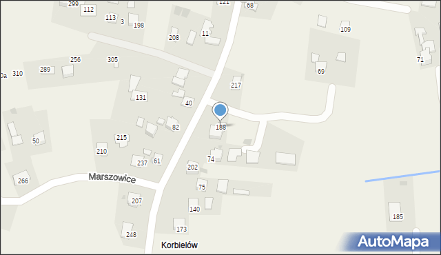 Marszowice, Marszowice, 188, mapa Marszowice