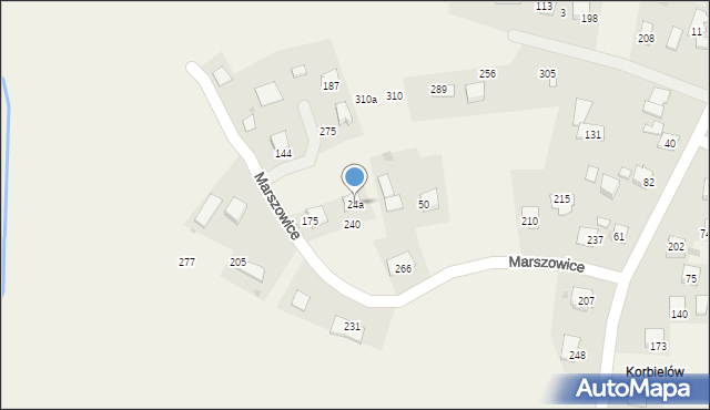 Marszowice, Marszowice, 24a, mapa Marszowice