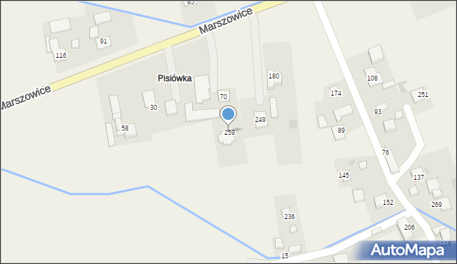 Marszowice, Marszowice, 259, mapa Marszowice
