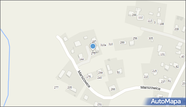 Marszowice, Marszowice, 275, mapa Marszowice