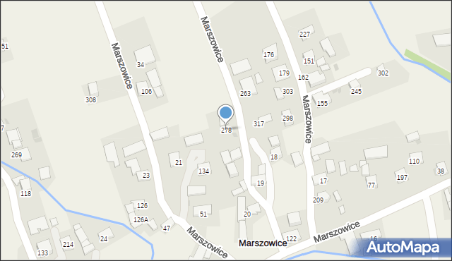 Marszowice, Marszowice, 278, mapa Marszowice