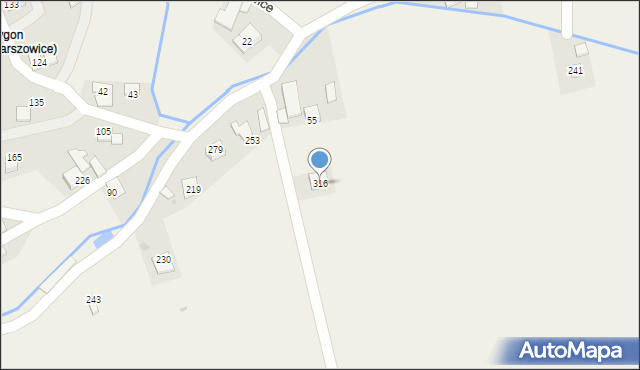 Marszowice, Marszowice, 316, mapa Marszowice