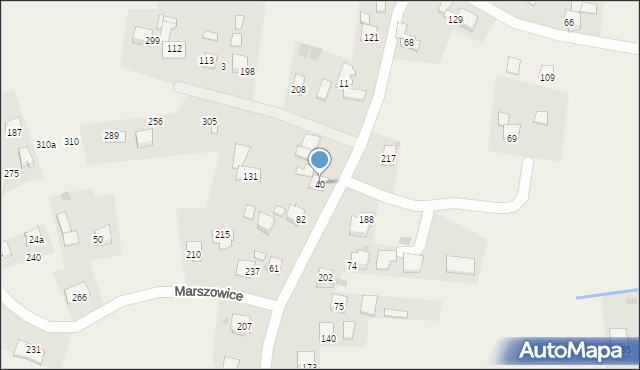 Marszowice, Marszowice, 40, mapa Marszowice