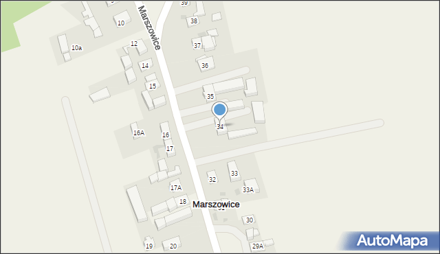 Marszowice, Marszowice, 34, mapa Marszowice