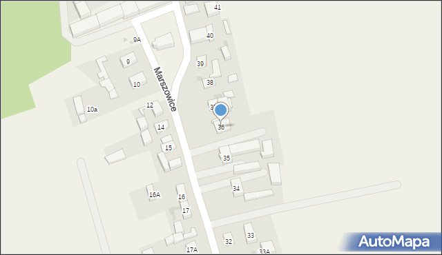 Marszowice, Marszowice, 36, mapa Marszowice
