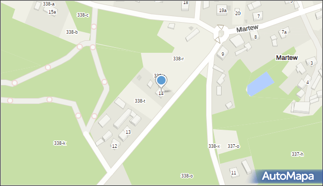 Martew, Martew, 14, mapa Martew
