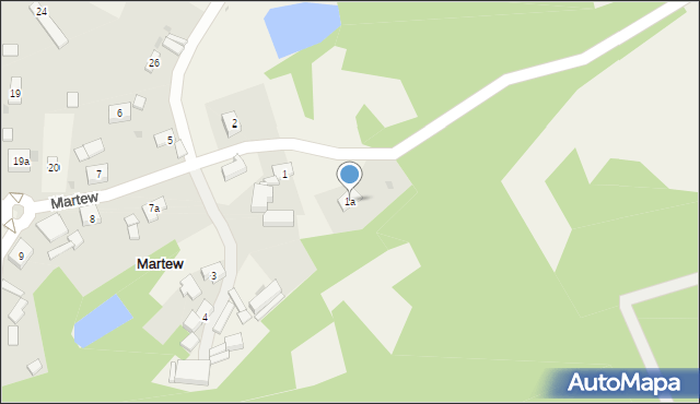 Martew, Martew, 1a, mapa Martew