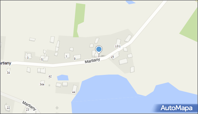Martiany, Martiany, 11, mapa Martiany