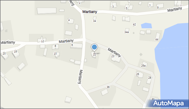 Martiany, Martiany, 22, mapa Martiany