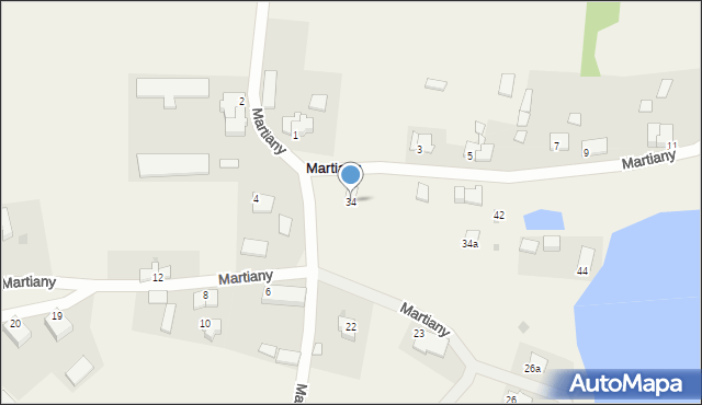 Martiany, Martiany, 34, mapa Martiany