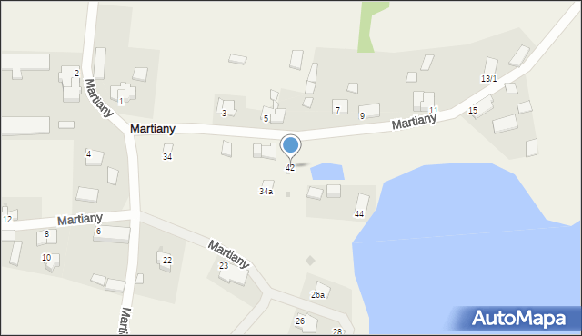 Martiany, Martiany, 42, mapa Martiany