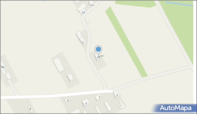 Martynów, Martynów, 1a, mapa Martynów